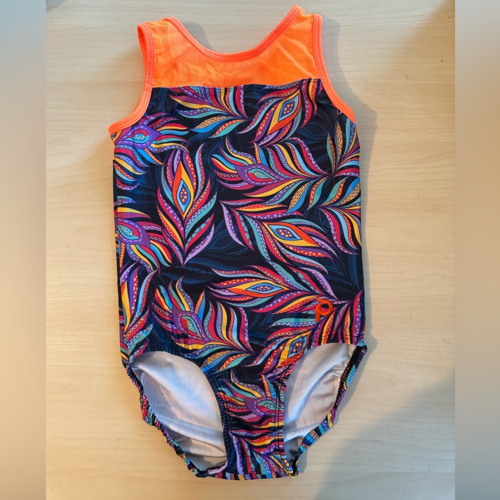 Plum gymnastics leotard. Size S.